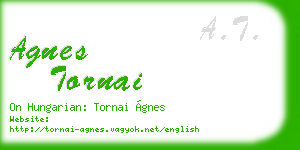 agnes tornai business card